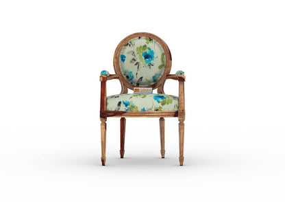 Antacia Arm Chair (Printed Fabric) - Urbnfurnish