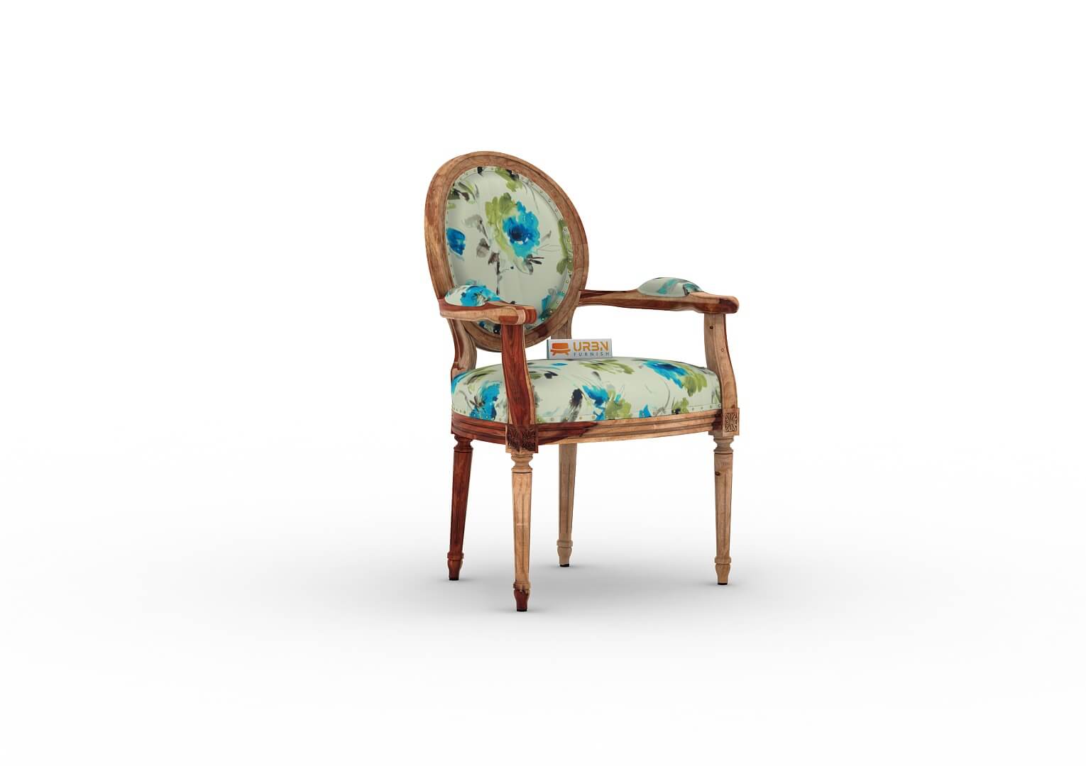 Antacia Arm Chair (Printed Fabric) - Urbnfurnish