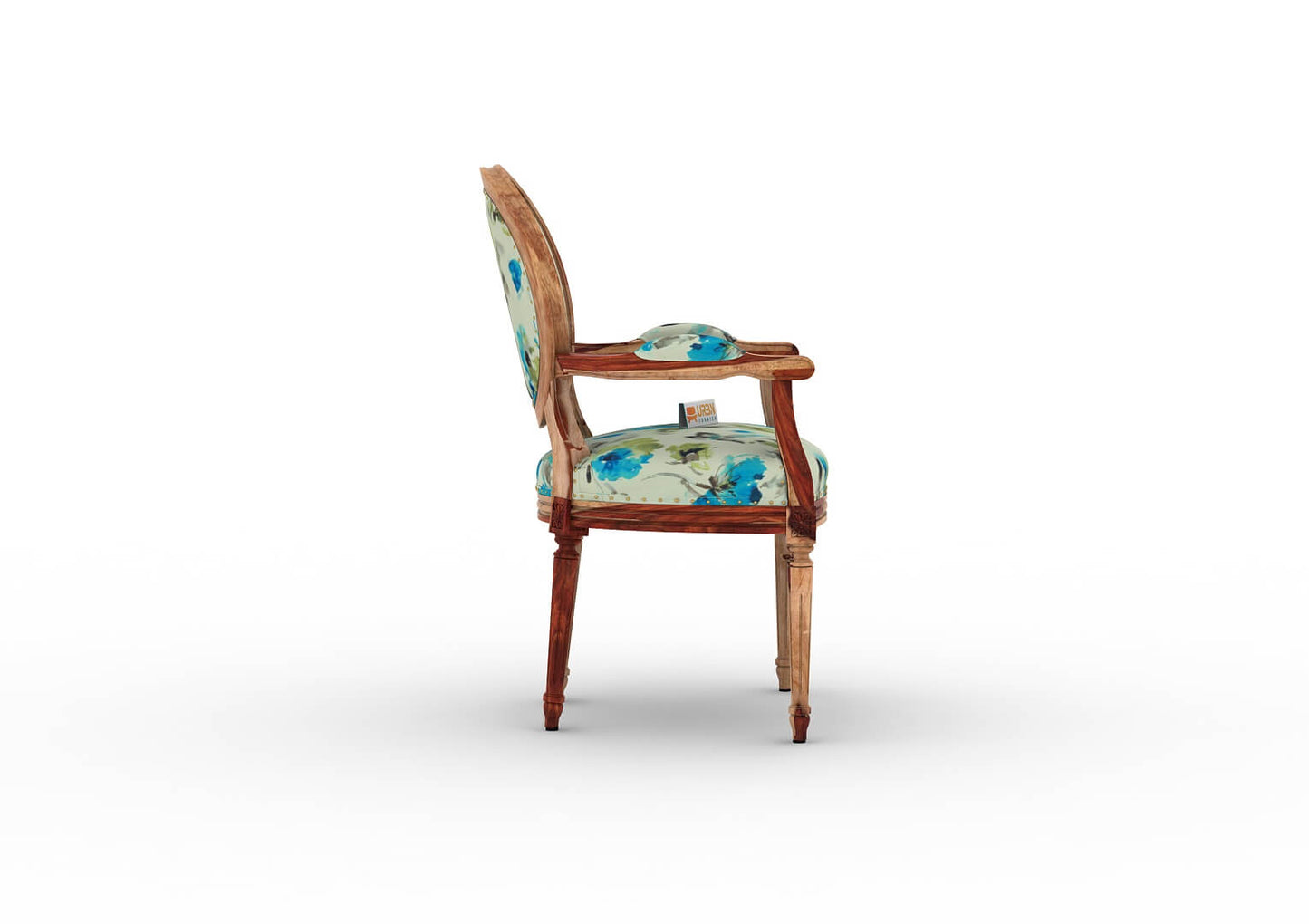 Antacia Arm Chair (Printed Fabric) - Urbnfurnish