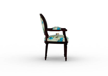 Antacia Arm Chair (Printed Fabric) - Urbnfurnish