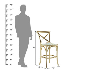 Arcline-Big-Cafe-Chair-Golden-Printed_4