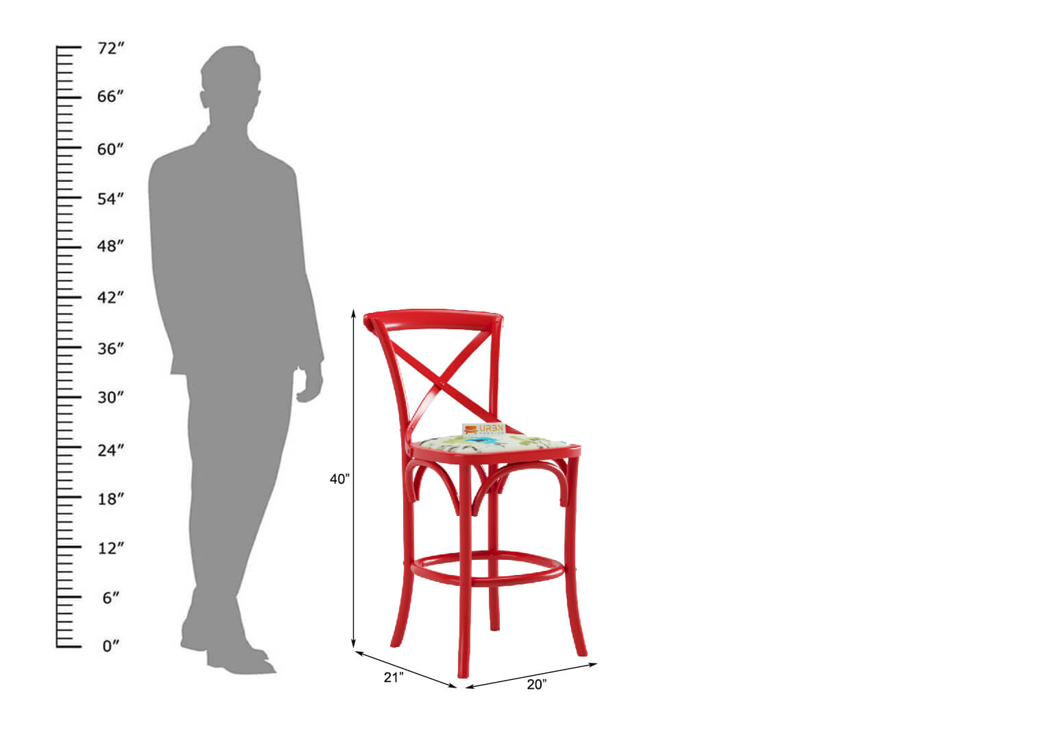 Arcline-Big-Cafe-Chair-Red-Printed_4