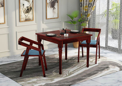 Aryan-2-Seater-Dining-Set-Mahogany-Blue_1
