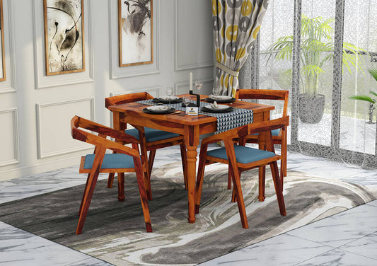 Aryan-4-Seater-Dining-Set-Honey-Blue_1