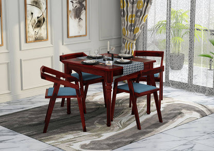 Aryan-4-Seater-Dining-Set-Mahogany-Blue_1