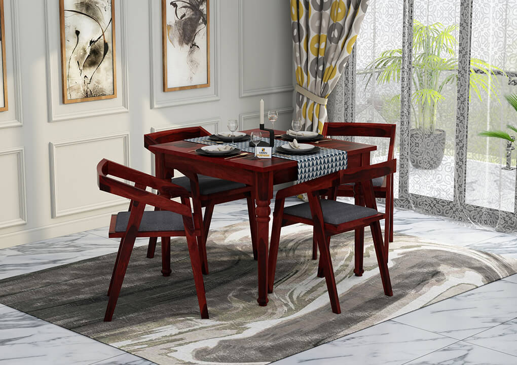 Aryan-4-Seater-Dining-Set-Mahogany-Gray_1