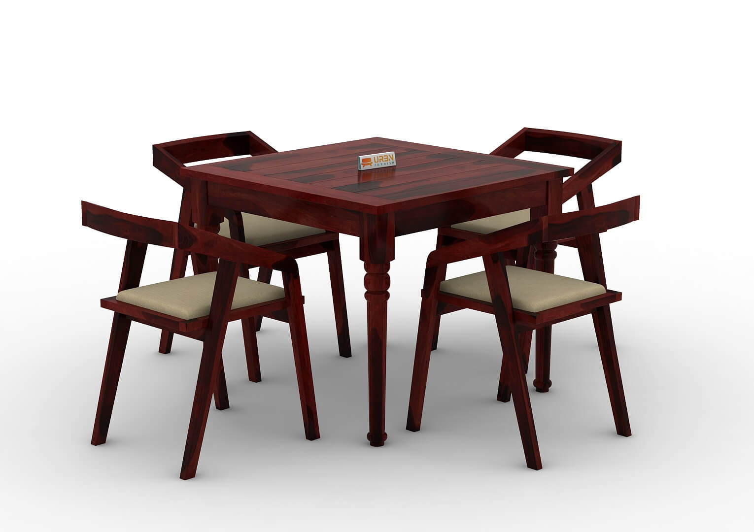 Aryan-4-Seater-Dining-Set-Mahogany-Ivory_3