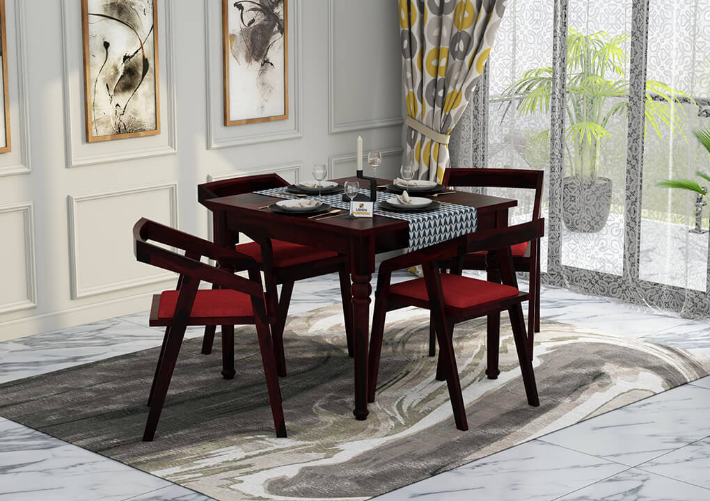 Aryan-4-Seater-Dining-Set-Walnut-Red_1