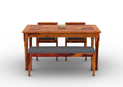 Aryan-4-Seater-Dining-Set-With-Bench-Honey-Gray_2
