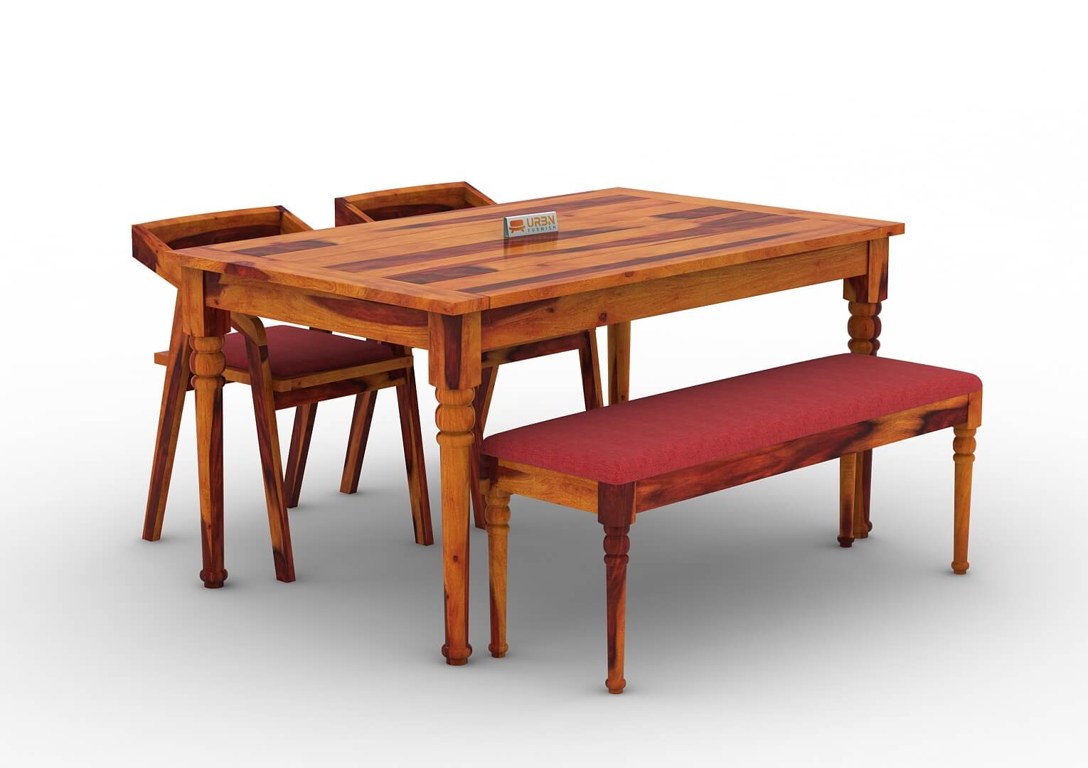 Aryan-4-Seater-Dining-Set-With-Bench-Honey-Red_3