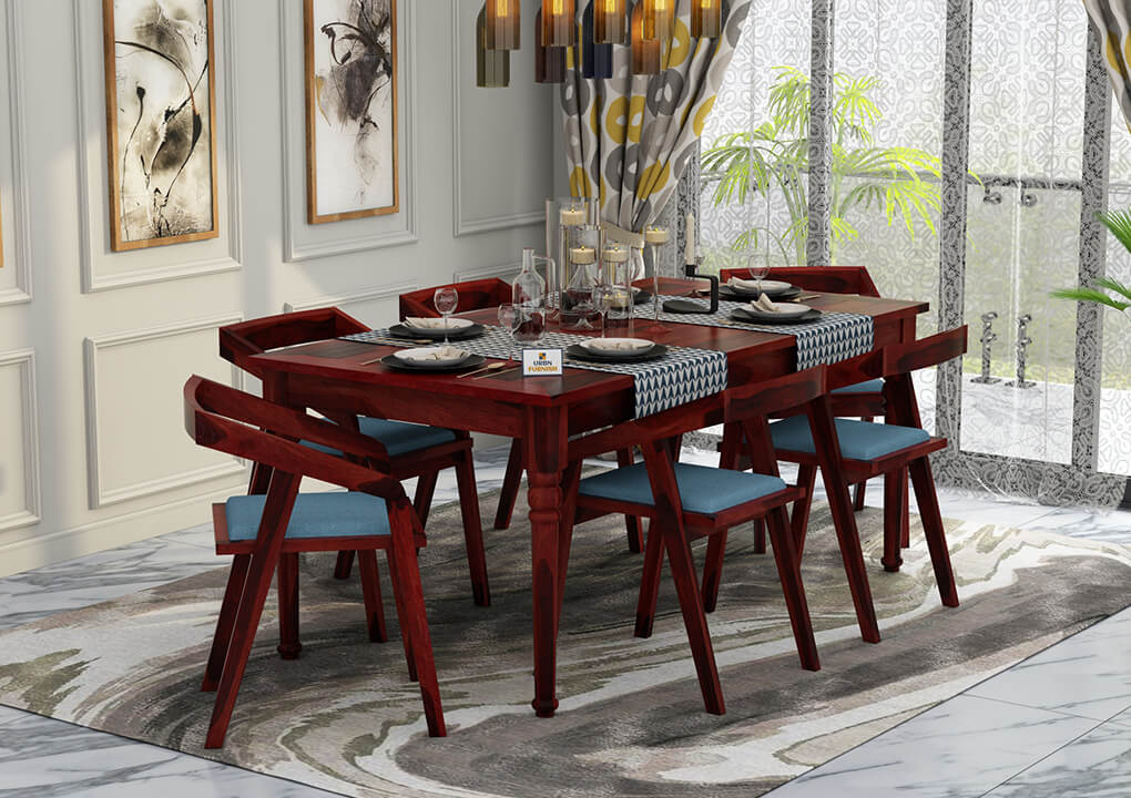 Aryan-6-Seater-Dining-Set-Mahogany-Blue_1