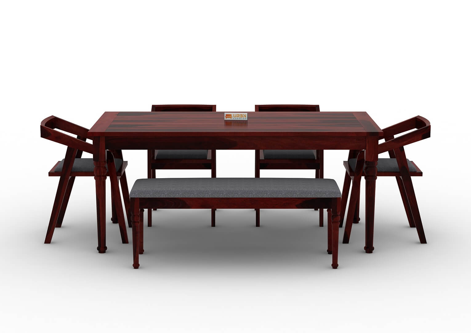 Aryan-6-Seater-Dining-Set-With-Bench-Mahogany-Gray_2