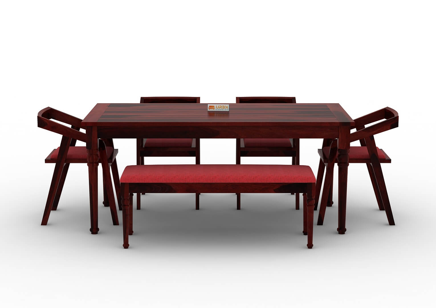 Aryan-6-Seater-Dining-Set-With-Bench-Mahogany-Red_2