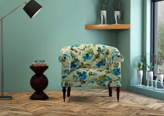 Cahrion Lounge Chair (Printed Fabric) - Urbnfurnish