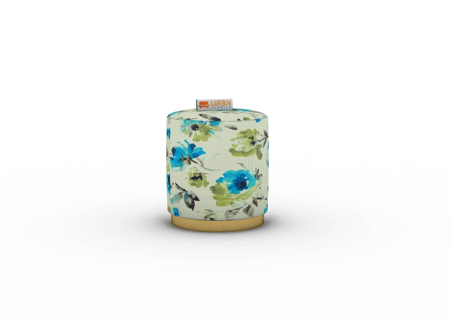 Atria Pouffe (Printed Fabric) - Urbnfurnish