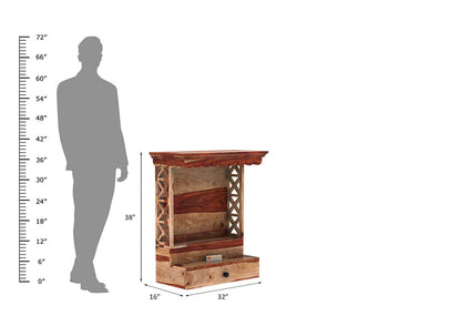 Bliss Home Temple (Honey Finish) - Urbnfurnish