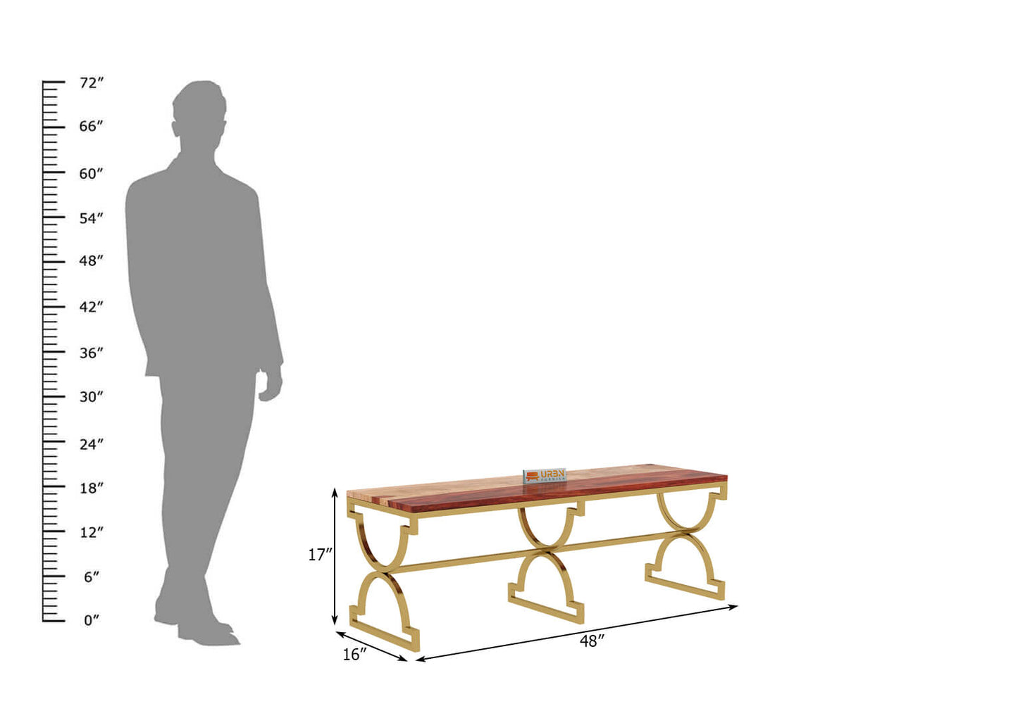 Boltano Bench - Urbnfurnish