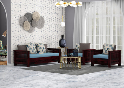 Bradford Wooden 3+1+1 Sofa Set - Urbnfurnish