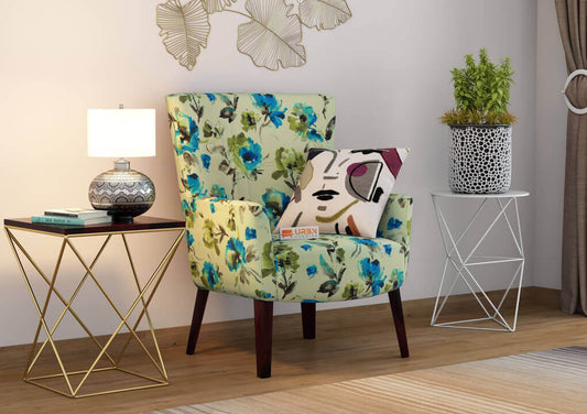 Caen Lounge Chair (Printed Fabric) - Urbnfurnish