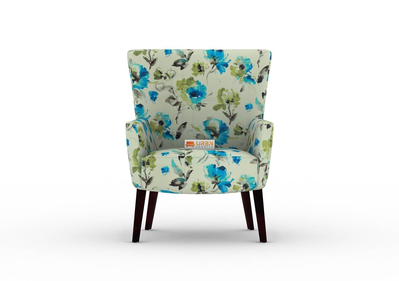 Caen Lounge Chair (Printed Fabric) - Urbnfurnish