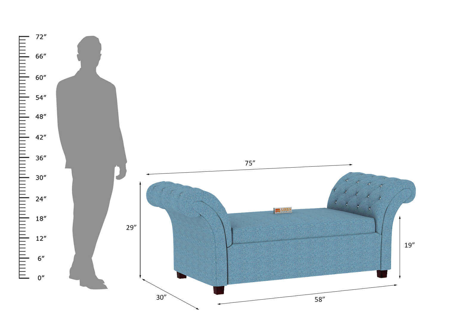 Canna Chaise Lounge - Urbnfurnish
