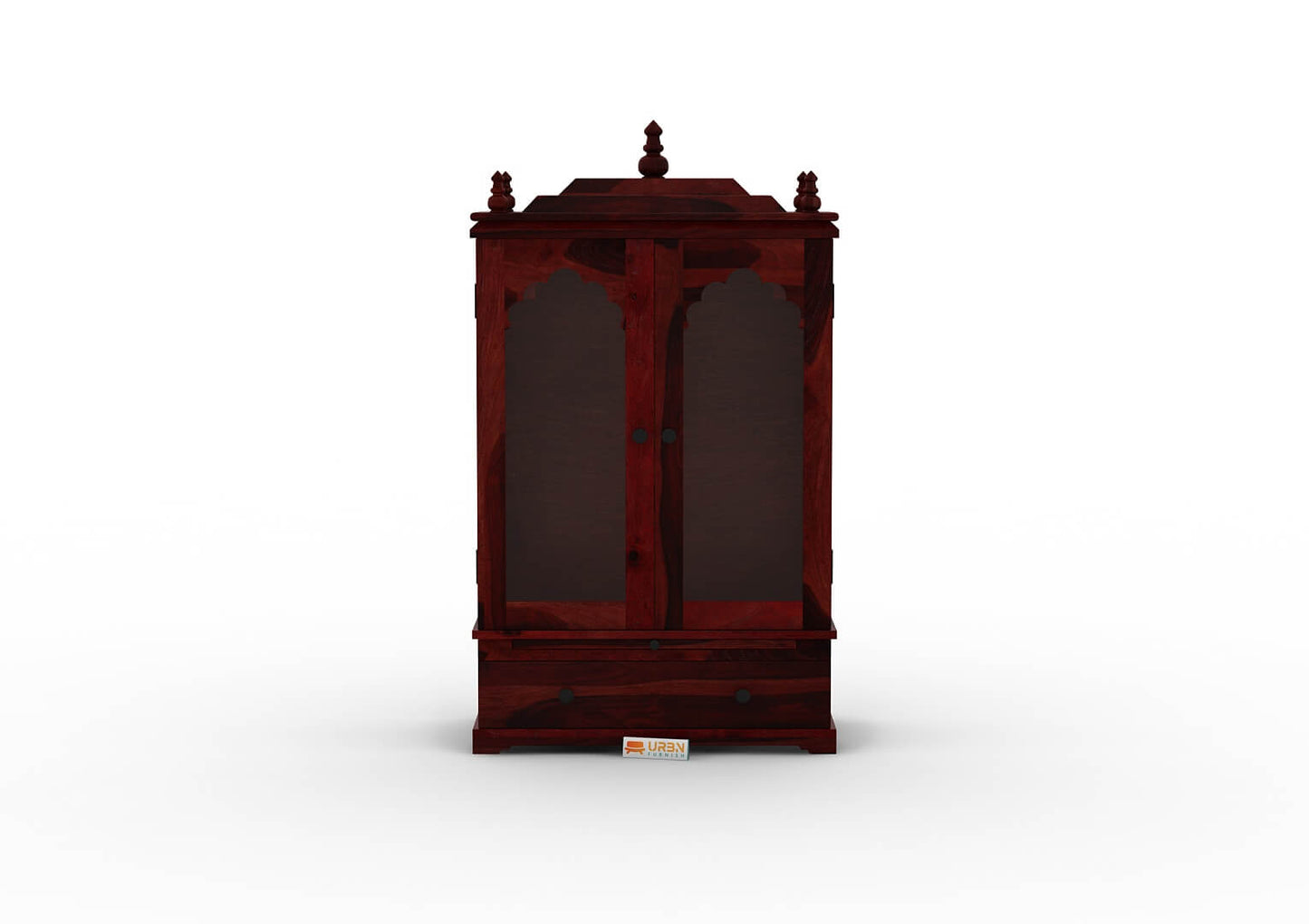 Carvings Home Temple (Honey Finish) - Urbnfurnish