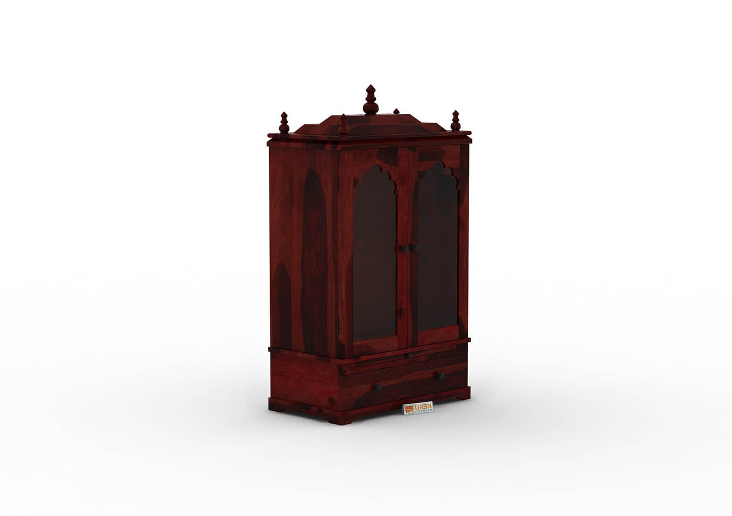 Carvings Home Temple (Honey Finish) - Urbnfurnish