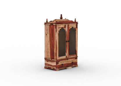 Carvings Home Temple (Honey Finish) - Urbnfurnish