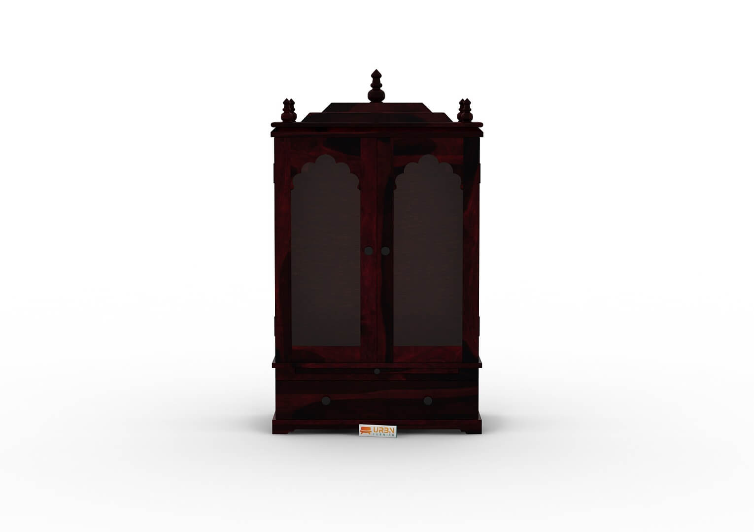 Carvings Home Temple (Honey Finish) - Urbnfurnish