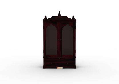 Carvings Home Temple (Honey Finish) - Urbnfurnish