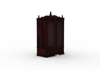 Carvings Home Temple (Honey Finish) - Urbnfurnish