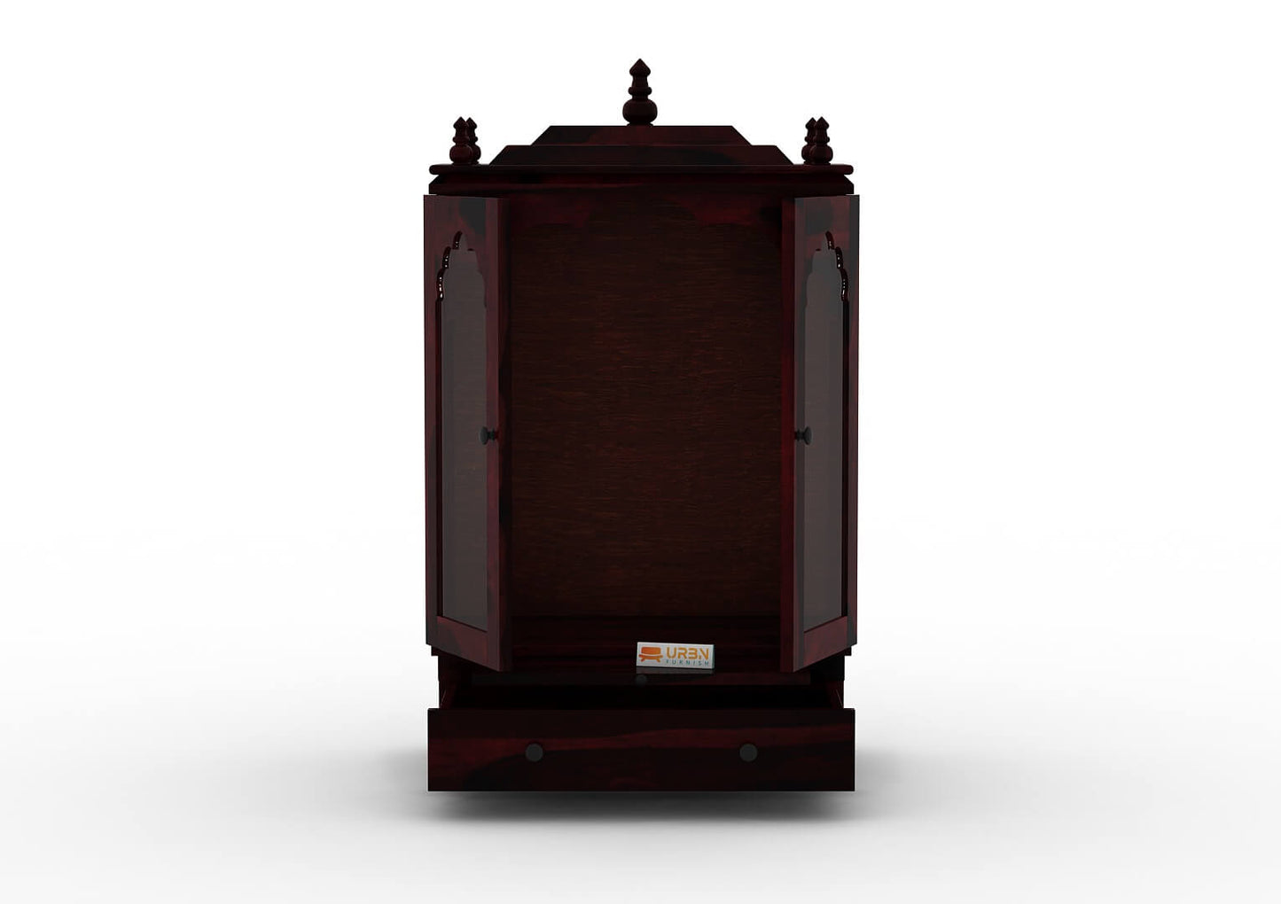 Carvings Home Temple (Honey Finish) - Urbnfurnish