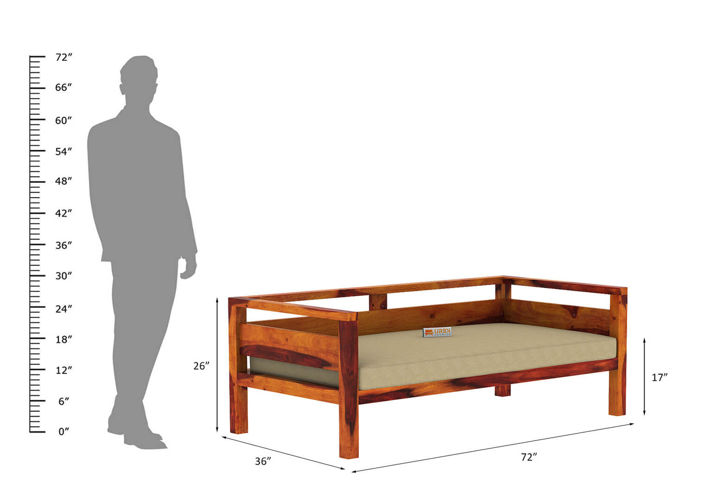 Chaise Longue Divan - Urbnfurnish