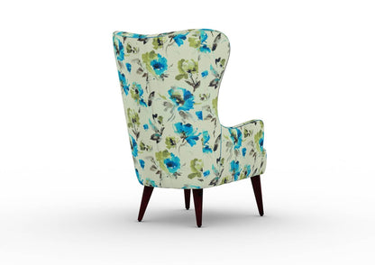 Cransebill Wingback Chair (Printed Fabric) - Urbnfurnish