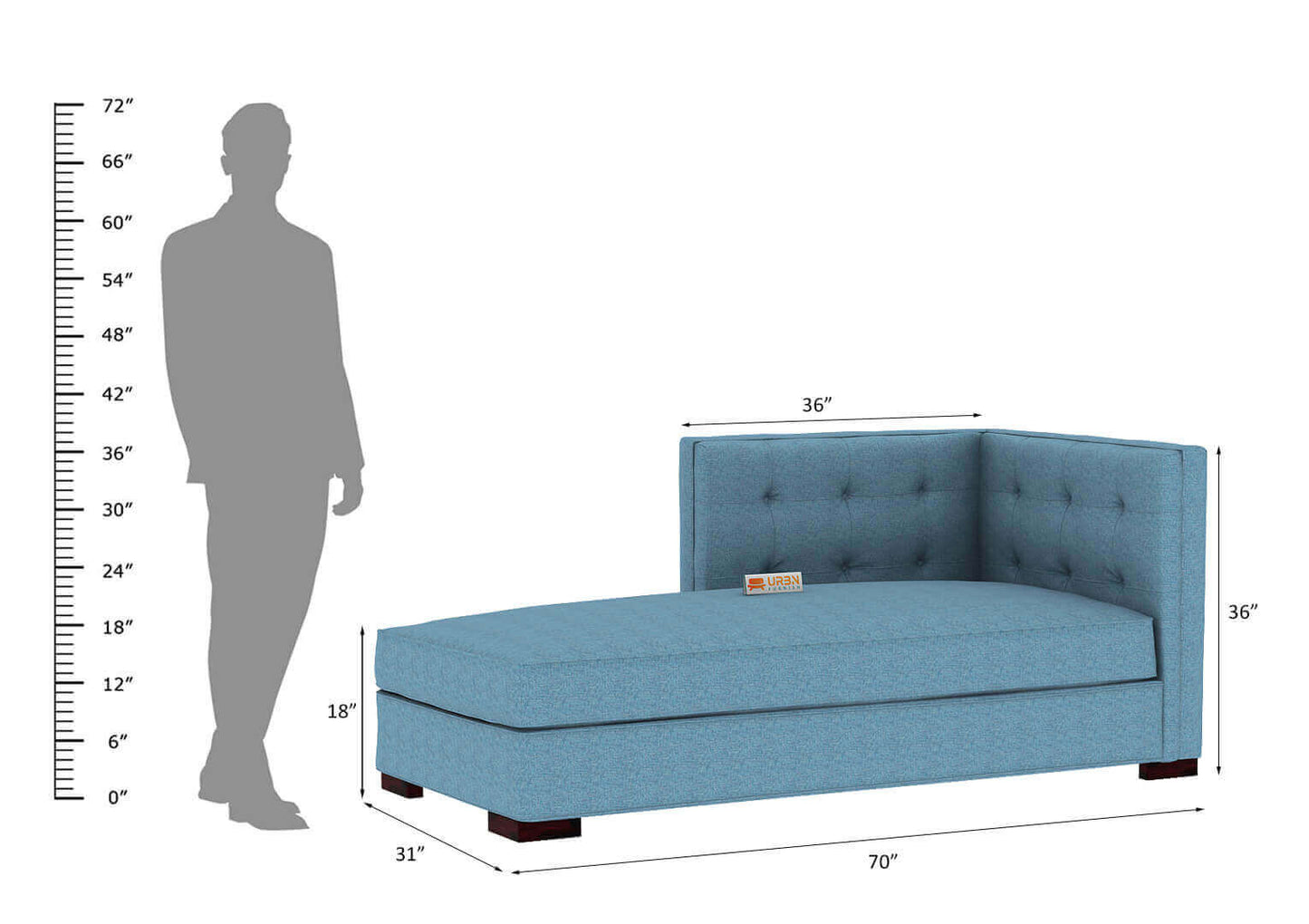 Crisanta Chaise Lounge - Urbnfurnish