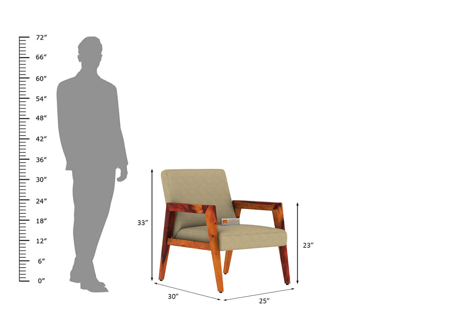 Crister Arm Chair - Urbnfurnish