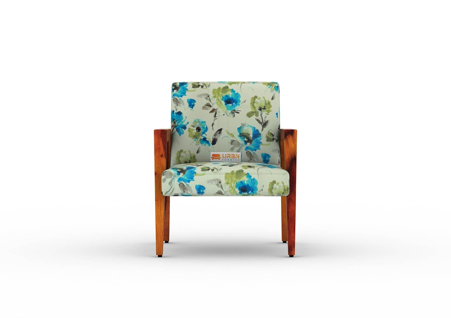 Crister Arm Chair (Printed Fabric) - Urbnfurnish
