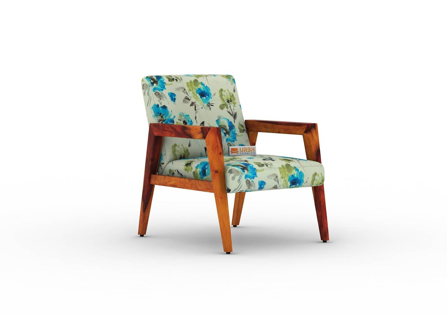 Crister Arm Chair (Printed Fabric) - Urbnfurnish