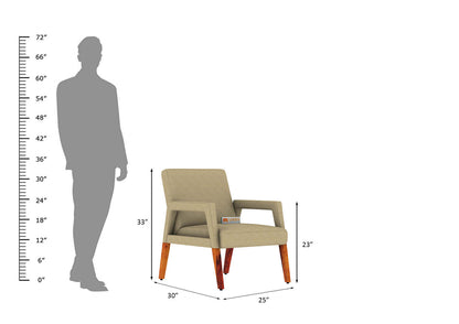 Crister Arm Chair with Cushion Arm - Urbnfurnish