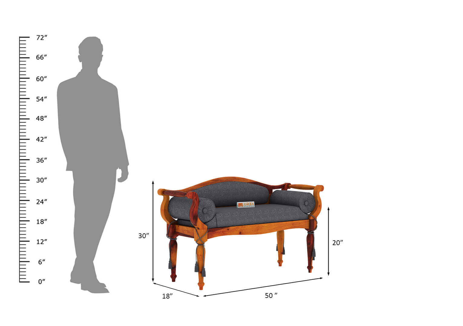 Czar Bench - Urbnfurnish