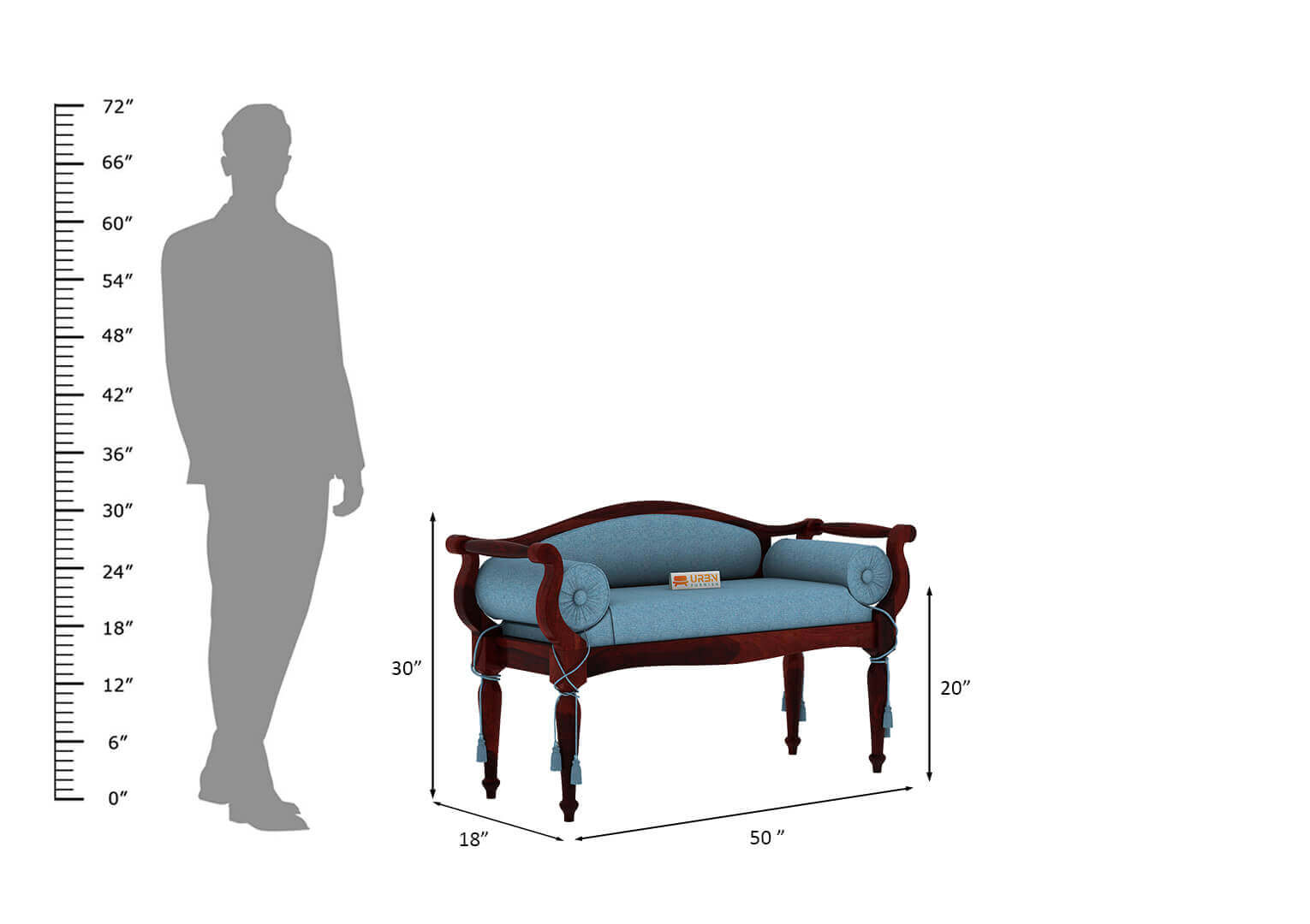 Czar Bench - Urbnfurnish