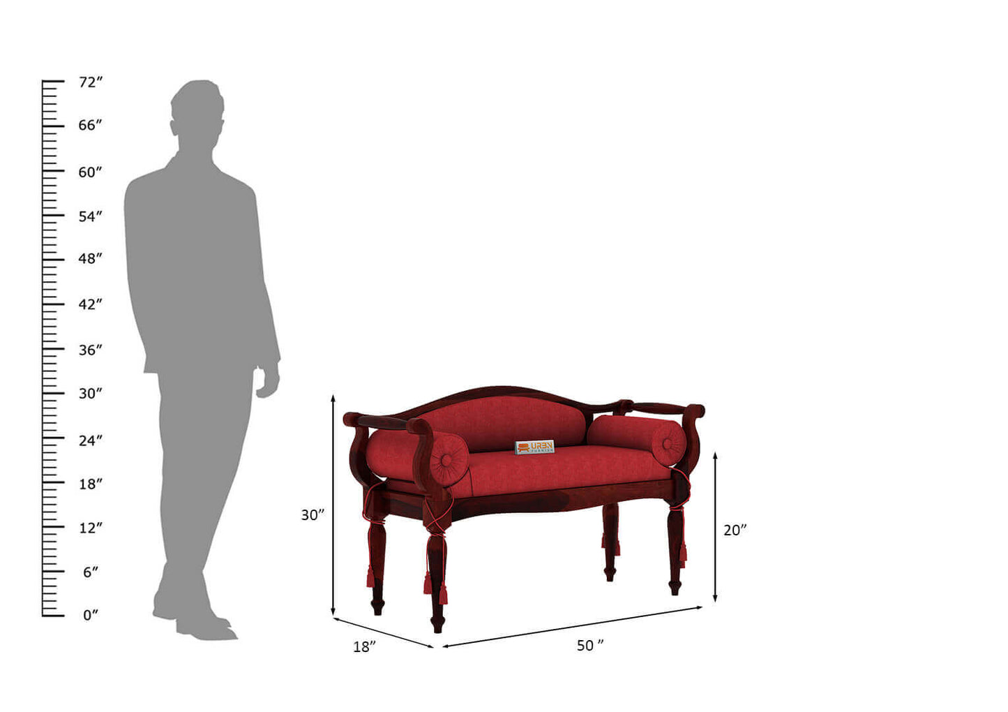 Czar Bench - Urbnfurnish