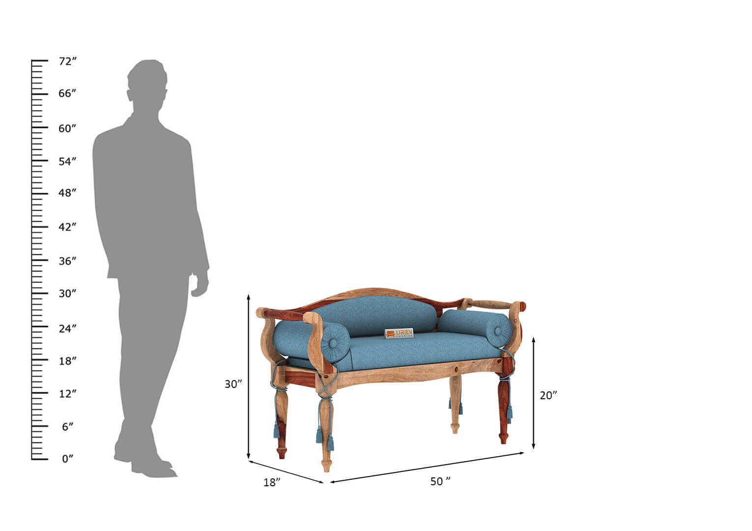 Czar Bench - Urbnfurnish