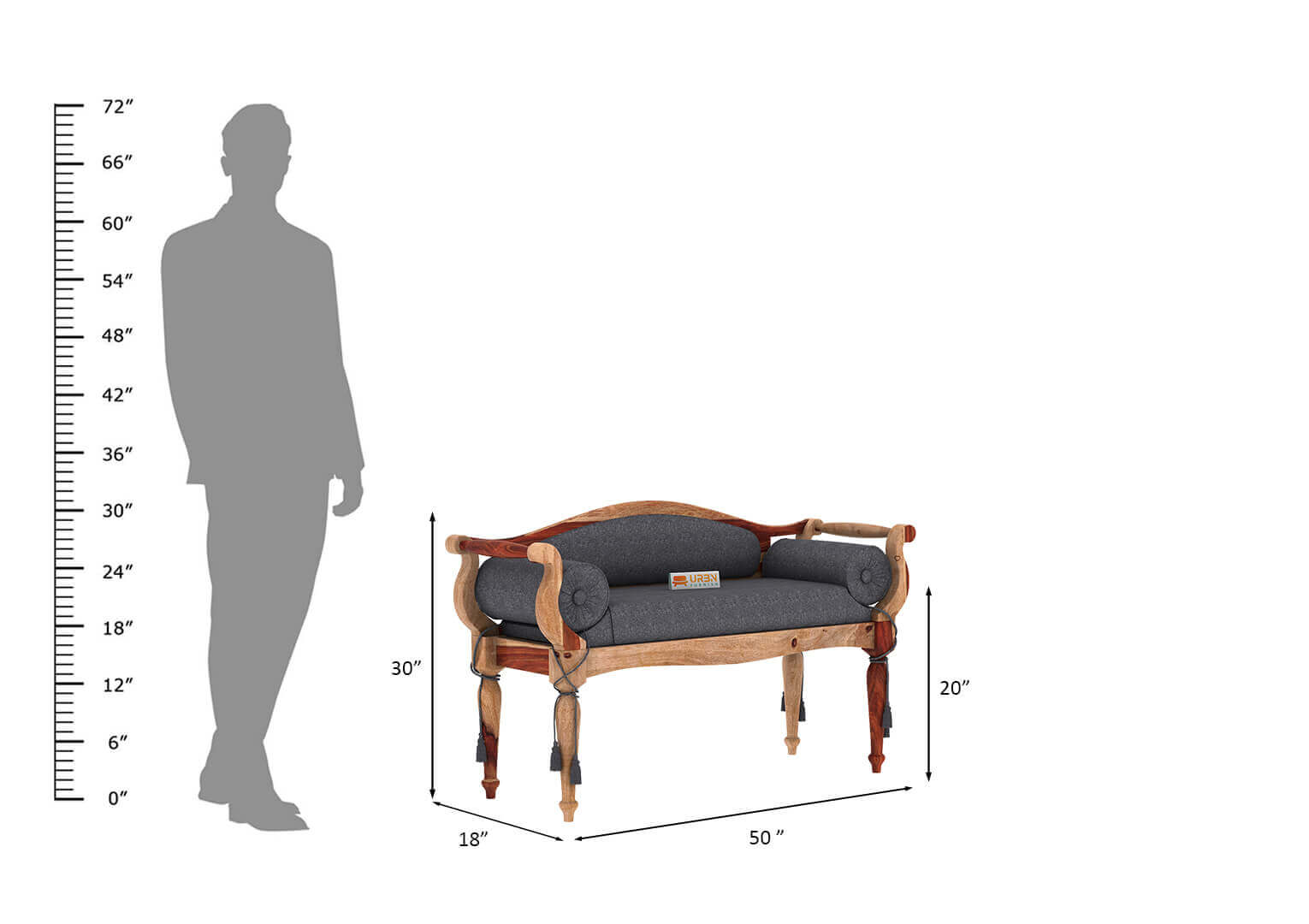 Czar Bench - Urbnfurnish