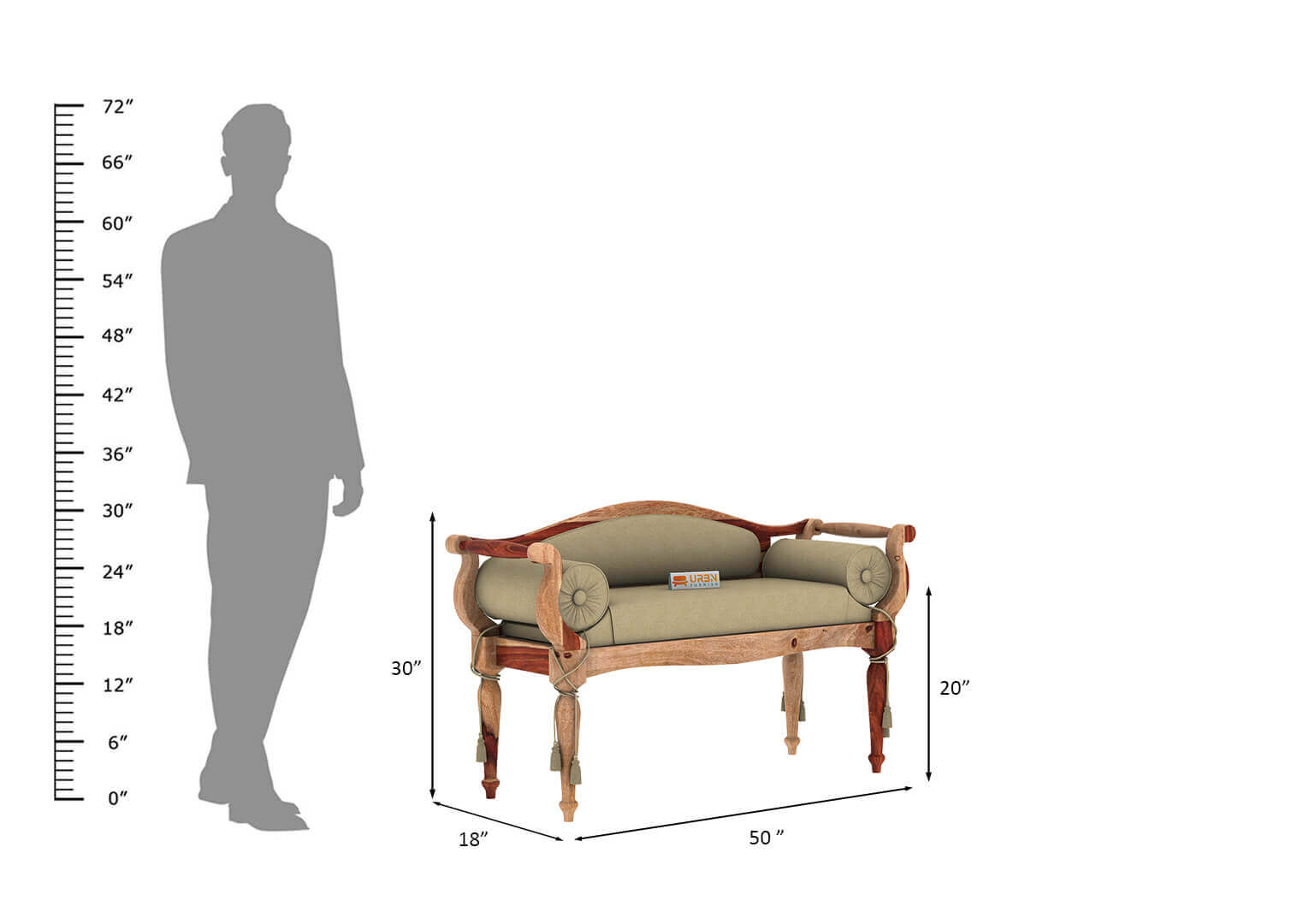 Czar Bench - Urbnfurnish