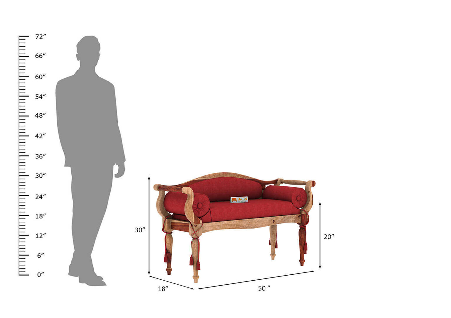 Czar Bench - Urbnfurnish