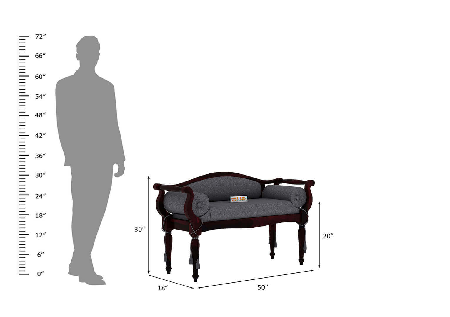 Czar Bench - Urbnfurnish
