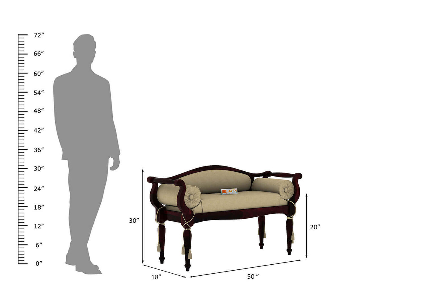 Czar Bench - Urbnfurnish