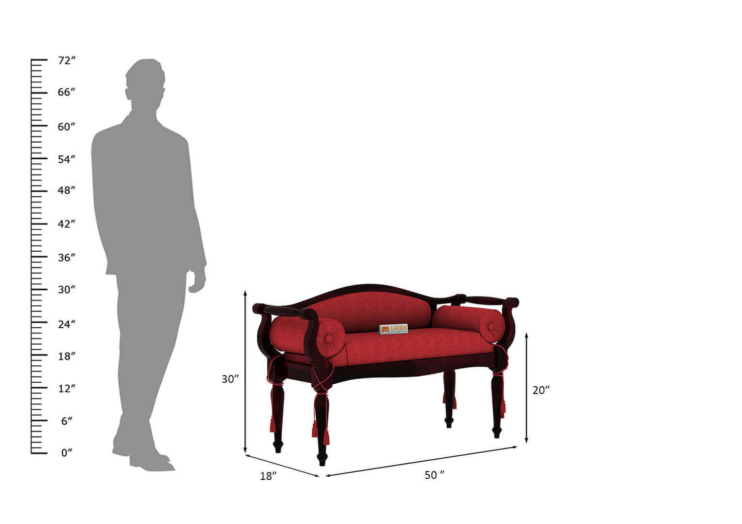 Czar Bench - Urbnfurnish
