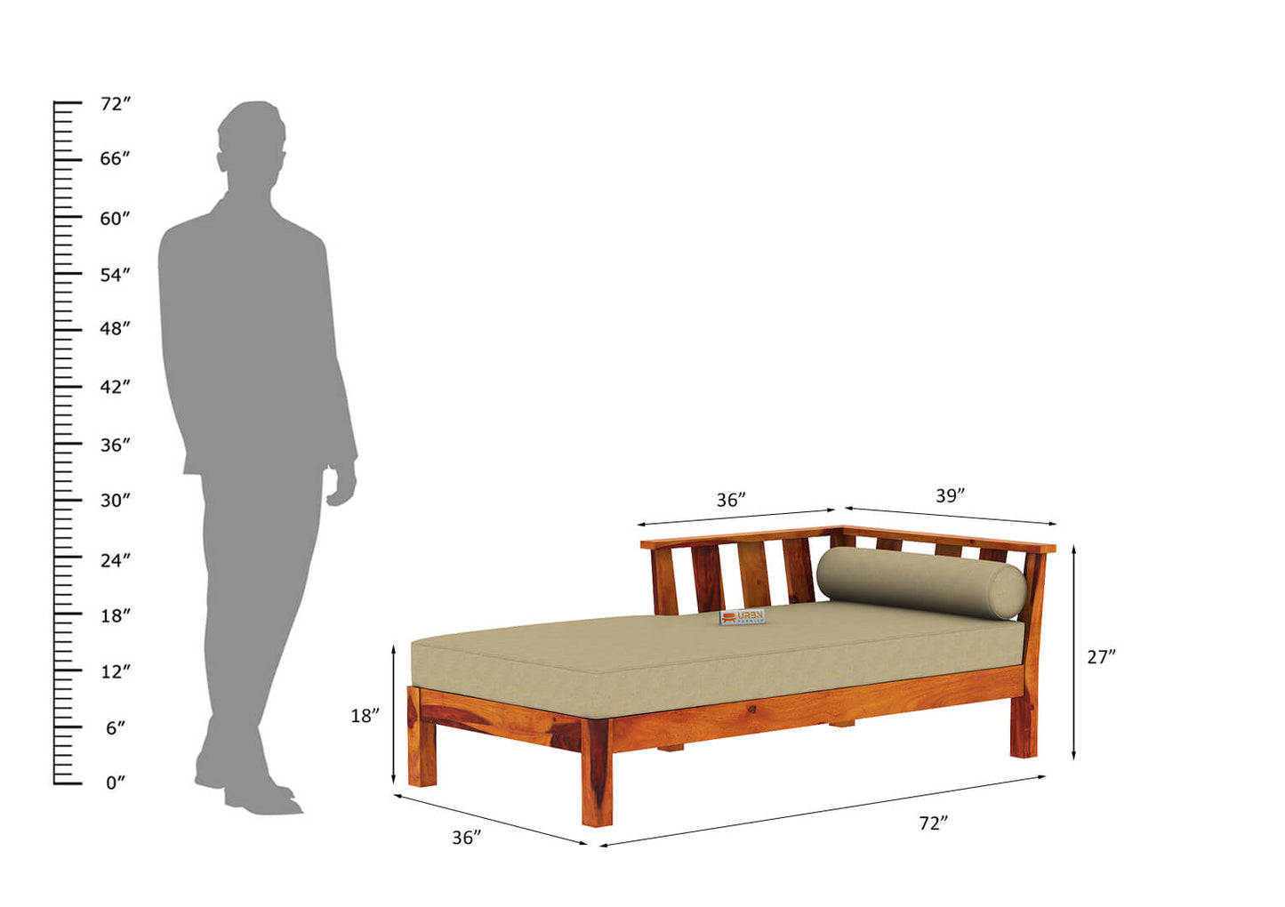 Darwin Divan - Urbnfurnish